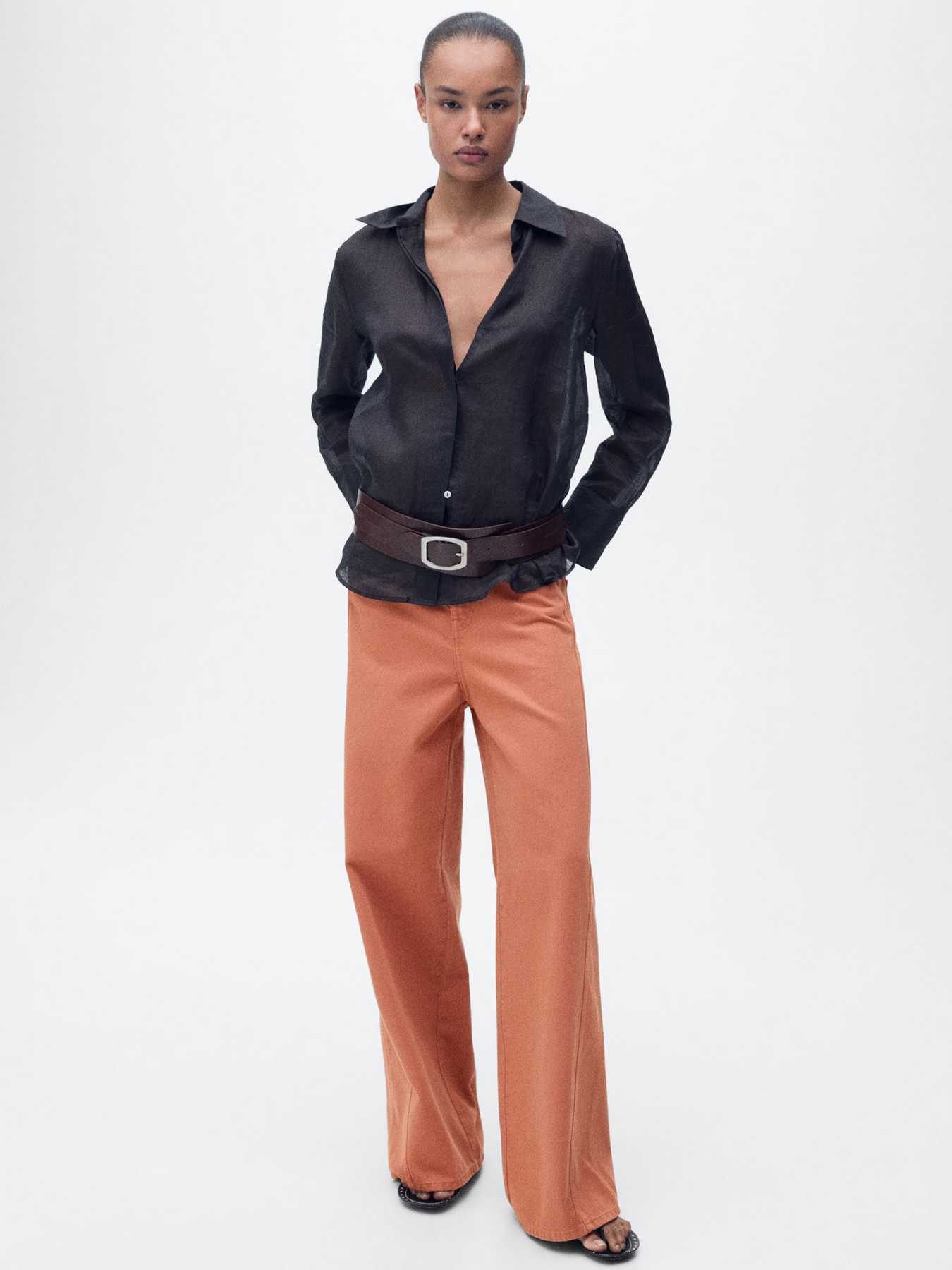 Прямые джинсы MANGO модель 87027719_28 Фото