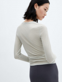 Лонгслив MANGO Secondbi модель 67010471_92 Фото