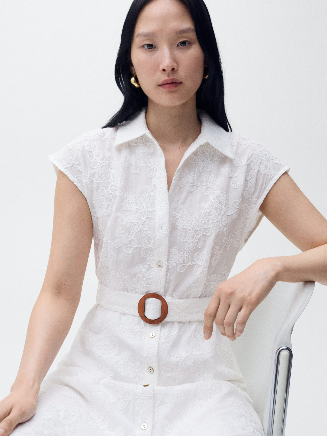 Платье миди MANGO модель 87029065_1 Фото