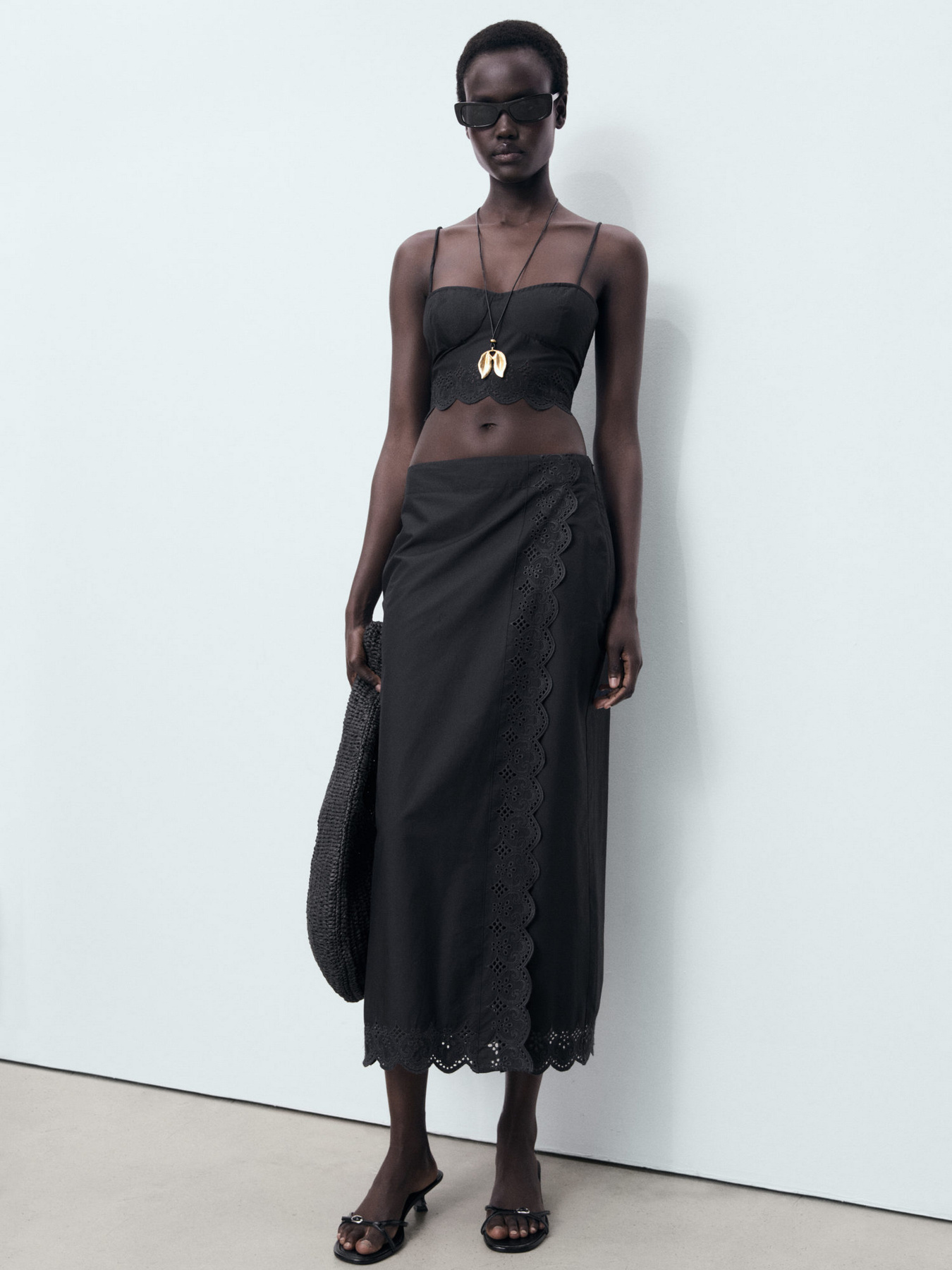 Спідниця міді MANGO модель 17071187_99 Фото