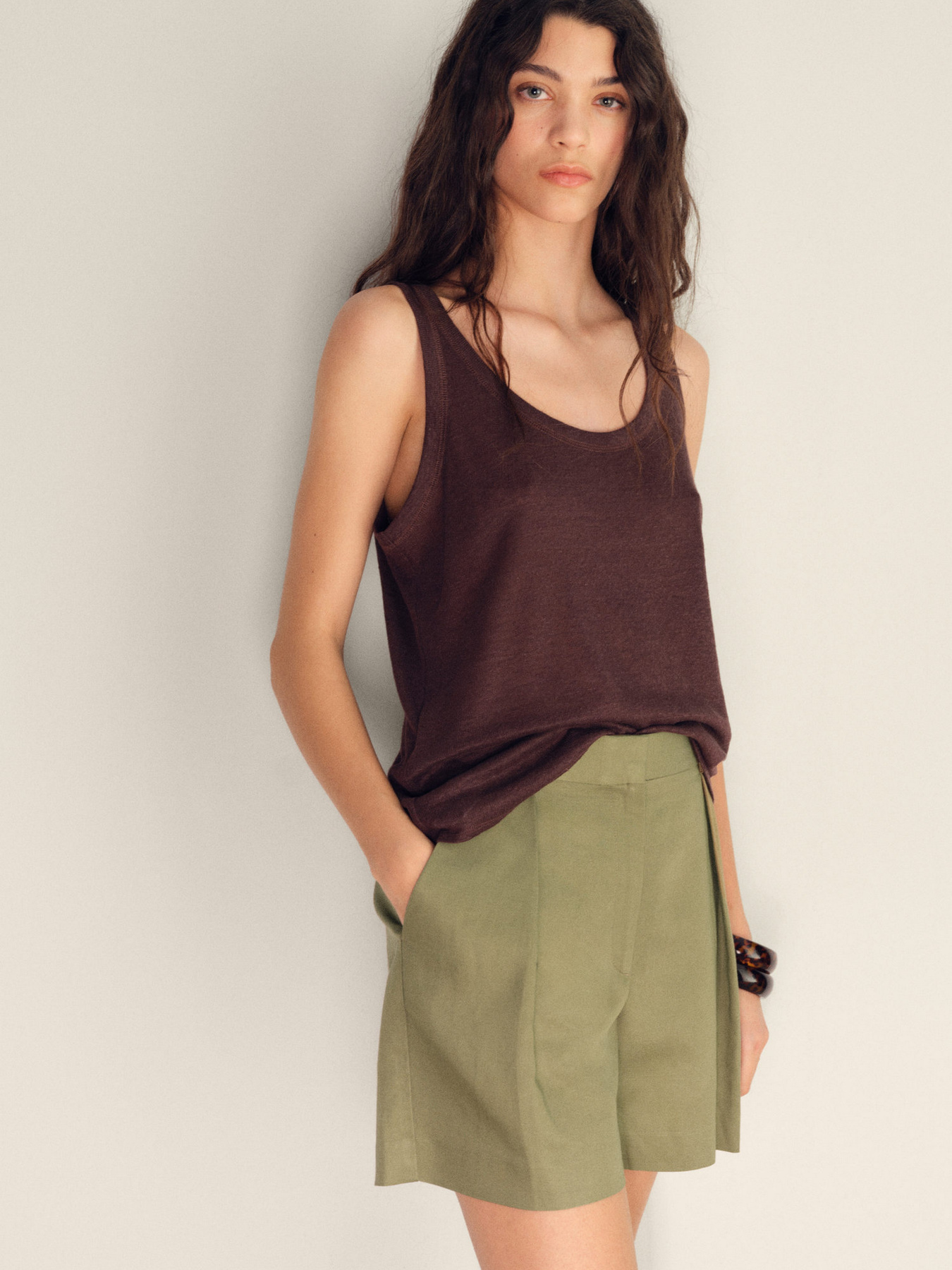 Шорты MANGO модель 17971153_37 Фото