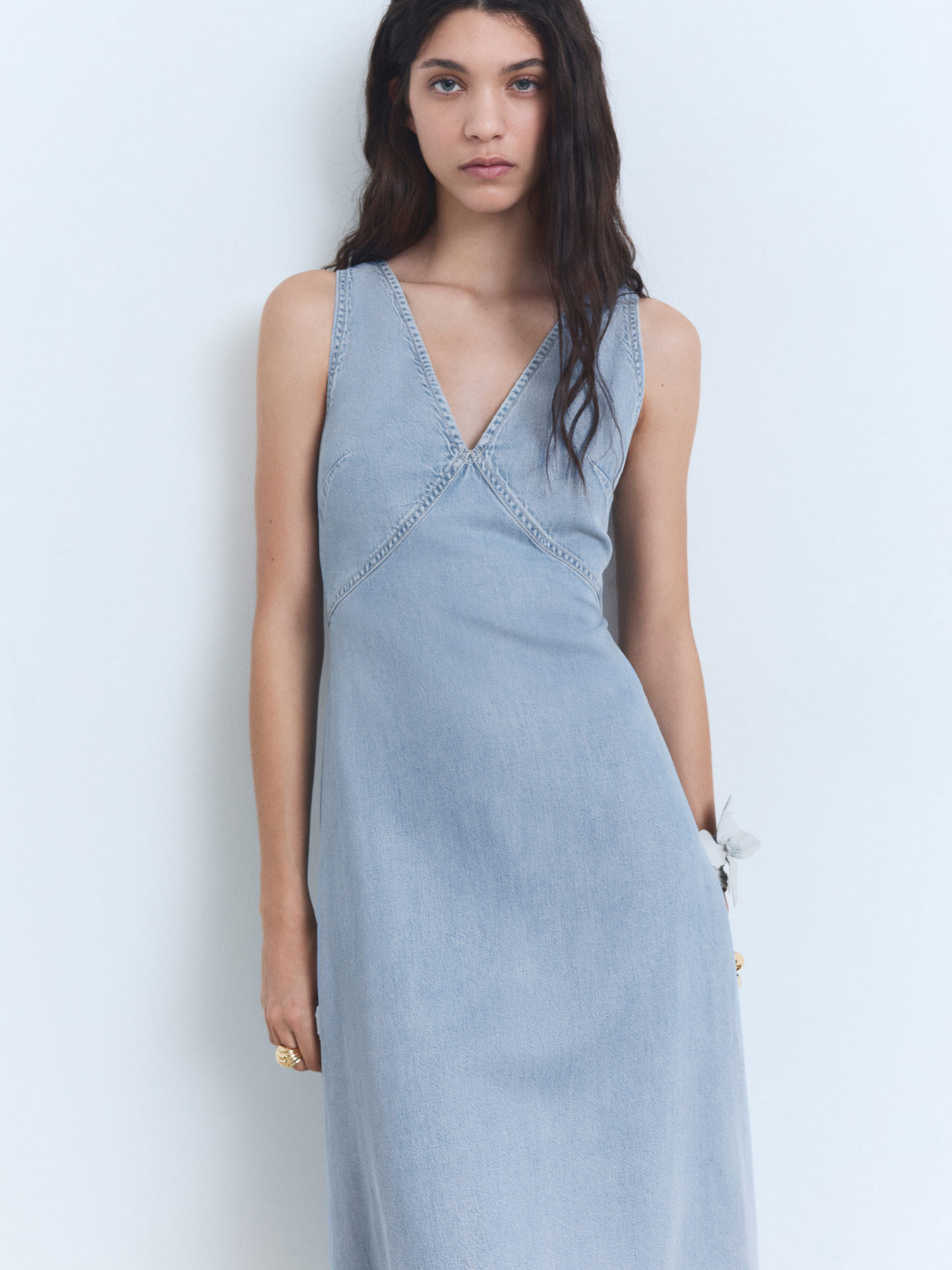 Платье миди MANGO модель 87028650_TC Фото