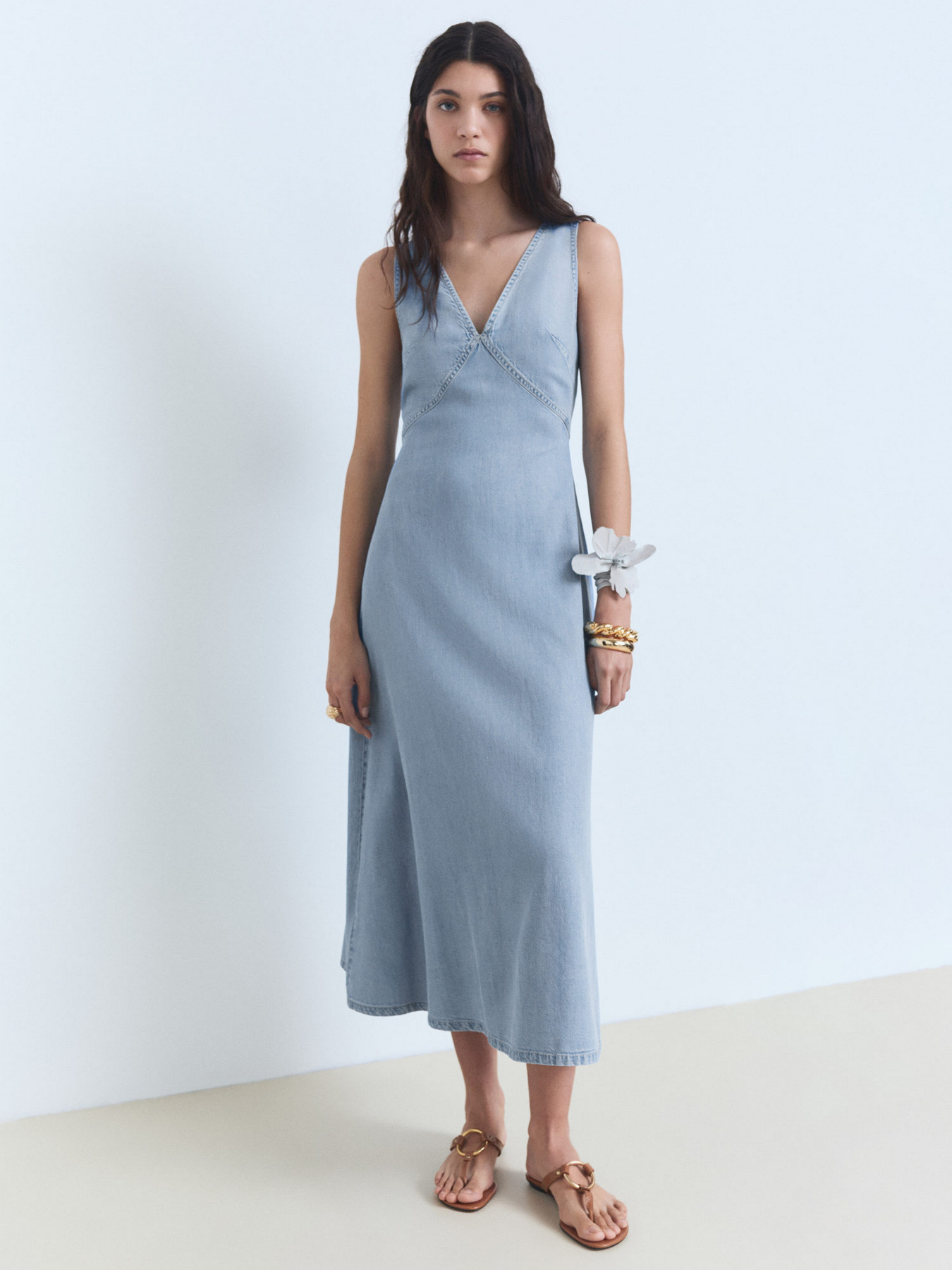 Сукня міді MANGO модель 87028650_TC Фото