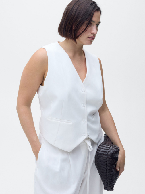 Жилет классический MANGO модель 87059064_1 Фото