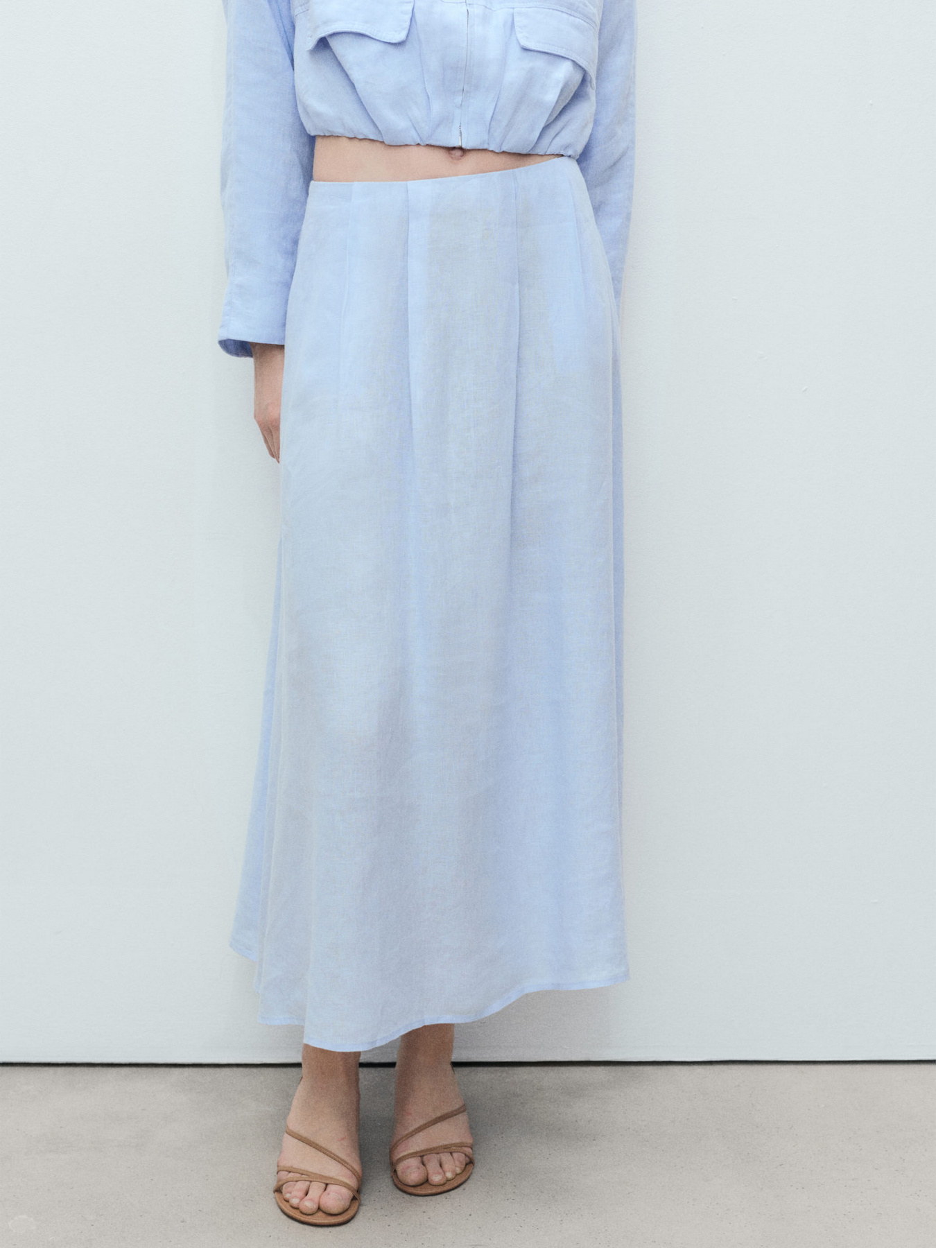 Спідниця міді MANGO модель 87088640_50 Фото