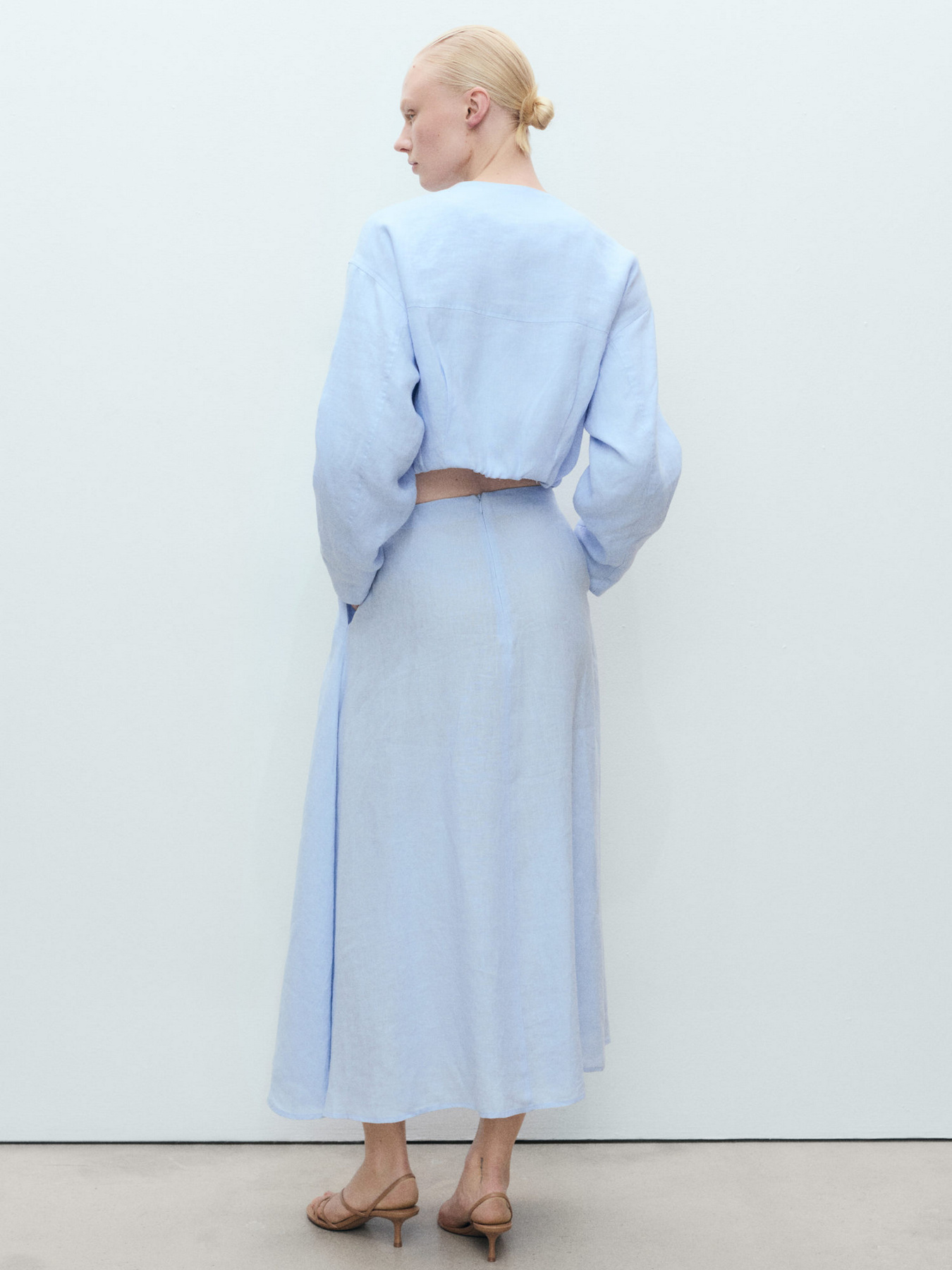 Спідниця міді MANGO модель 87088640_50 Фото