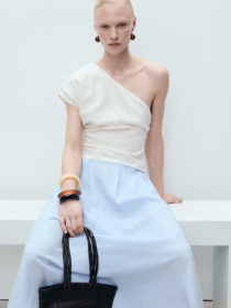 Спідниця міді MANGO модель 87088640_50 Фото