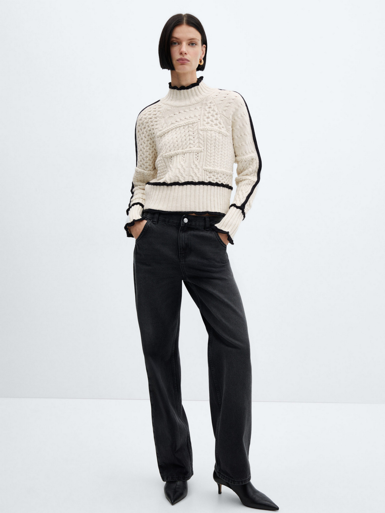 Свитер MANGO Shadow модель 67010485_2 Фото