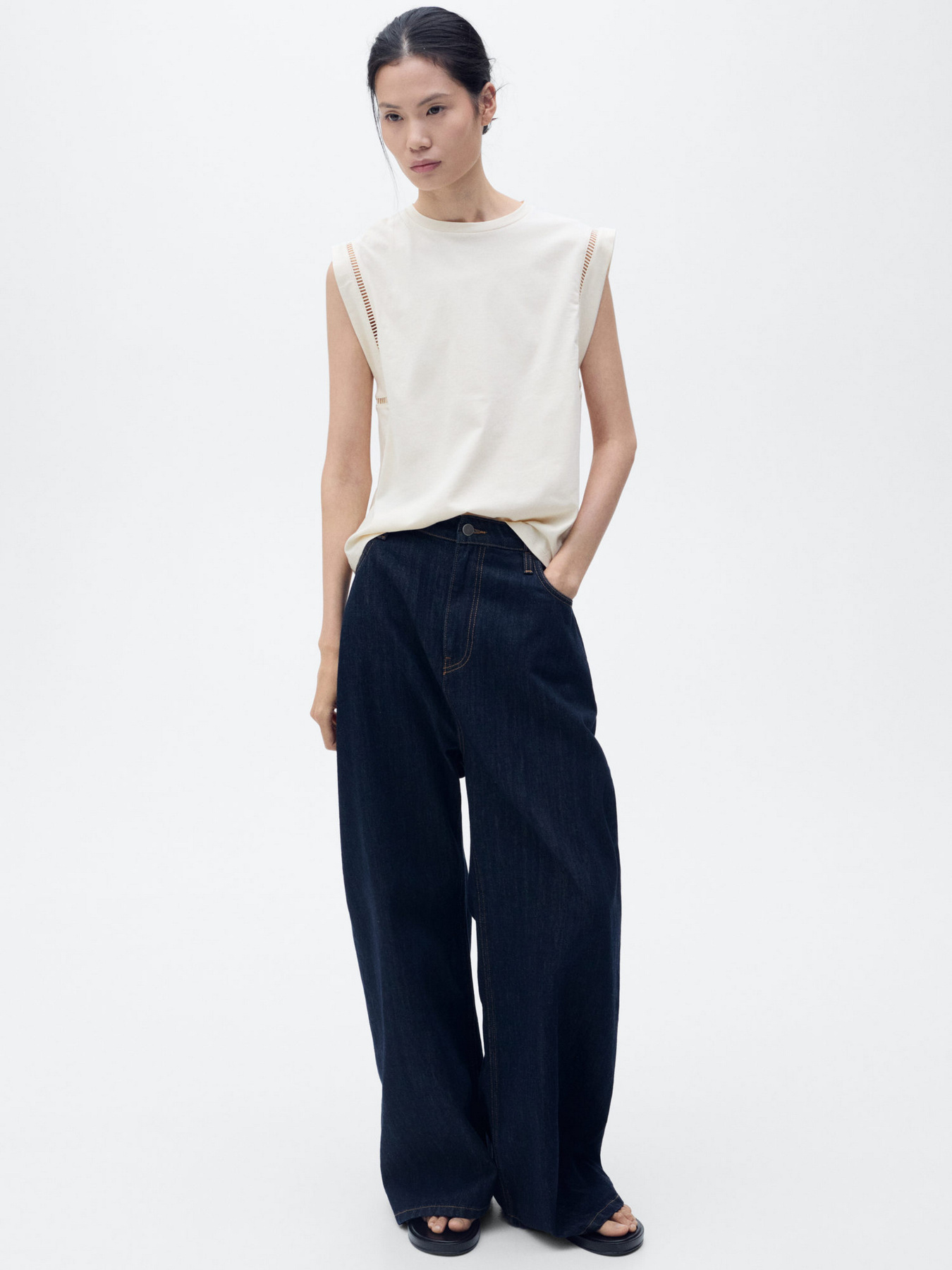 Майка MANGO модель 87085752_8 Майка MANGO модель 87085752_8 Фото