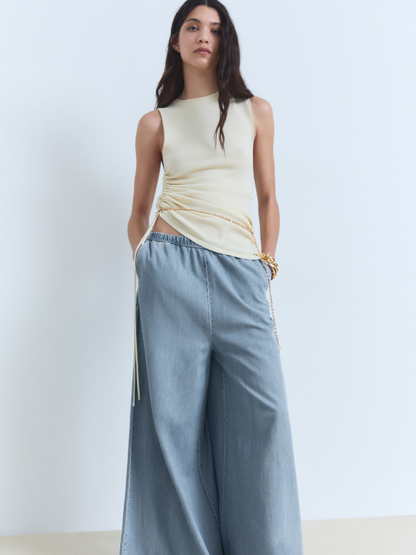 Брюки палаццо MANGO модель 87038648_TC Фото