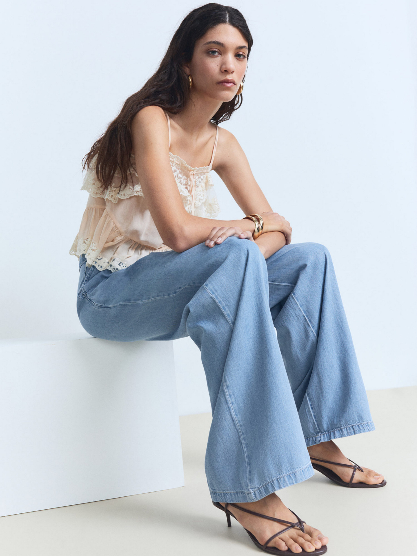 Широкі джинси MANGO модель 87038649_TC Широкі джинси MANGO модель 87038649_TC Фото