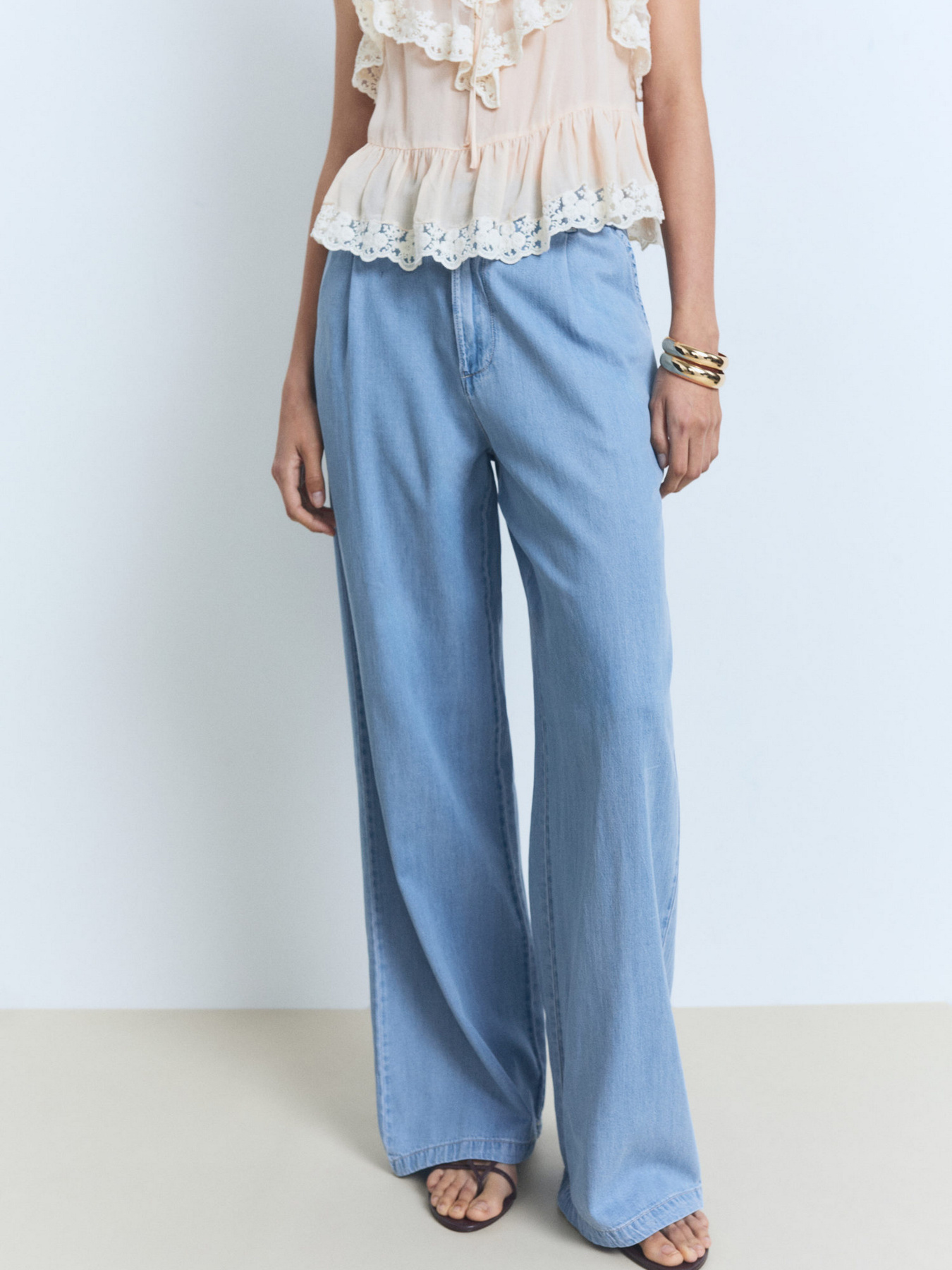 Широкі джинси MANGO модель 87038649_TC Широкі джинси MANGO модель 87038649_TC Фото