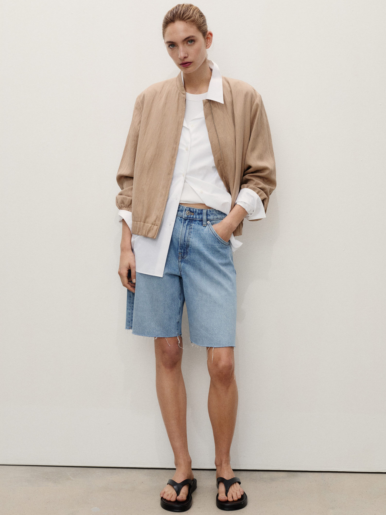 Джинсовые шорты MANGO модель 87048643_TM Фото