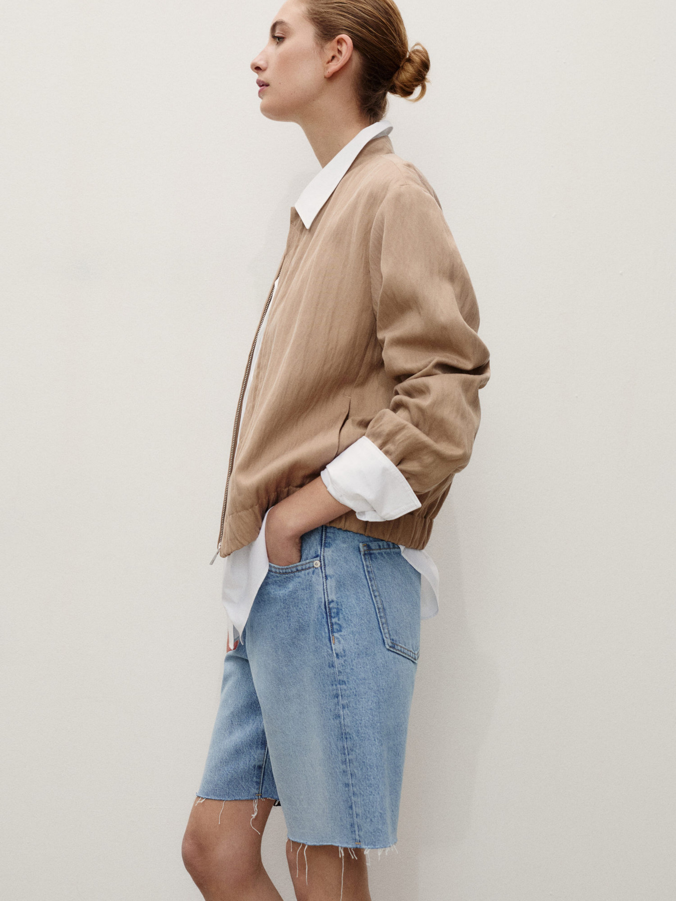 Джинсовые шорты MANGO модель 87048643_TM Фото