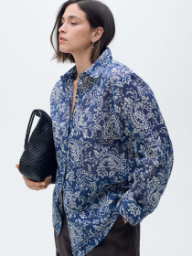 Рубашка повседневная MANGO модель 87038644_52 Фото