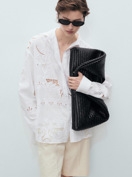 Рубашка повседневная MANGO модель 87068645_2 Фото