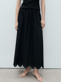 Юбка миди MANGO модель 87049219_99 Фото