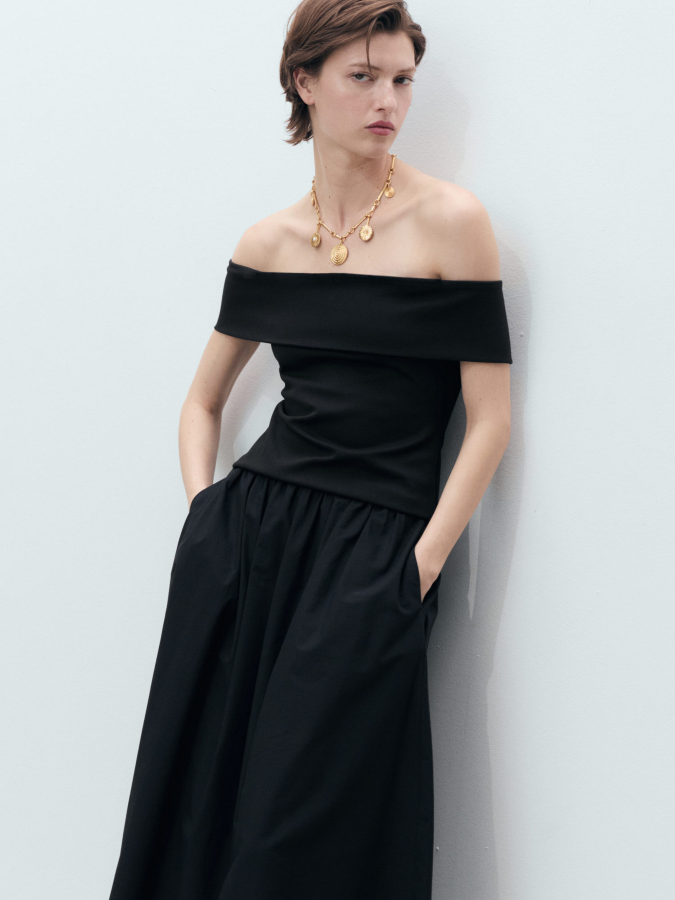 Спідниця міді MANGO модель 87049219_99 Фото