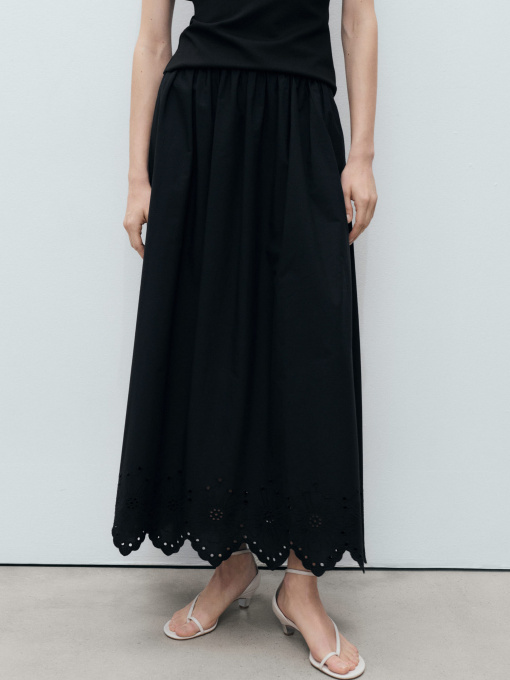 Спідниця міді MANGO модель 87049219_99 Фото