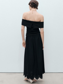 Спідниця міді MANGO модель 87049219_99 Фото