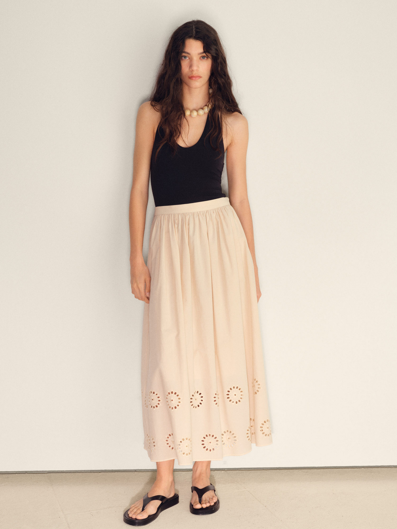 Спідниця міді MANGO модель 87089218_8 Фото