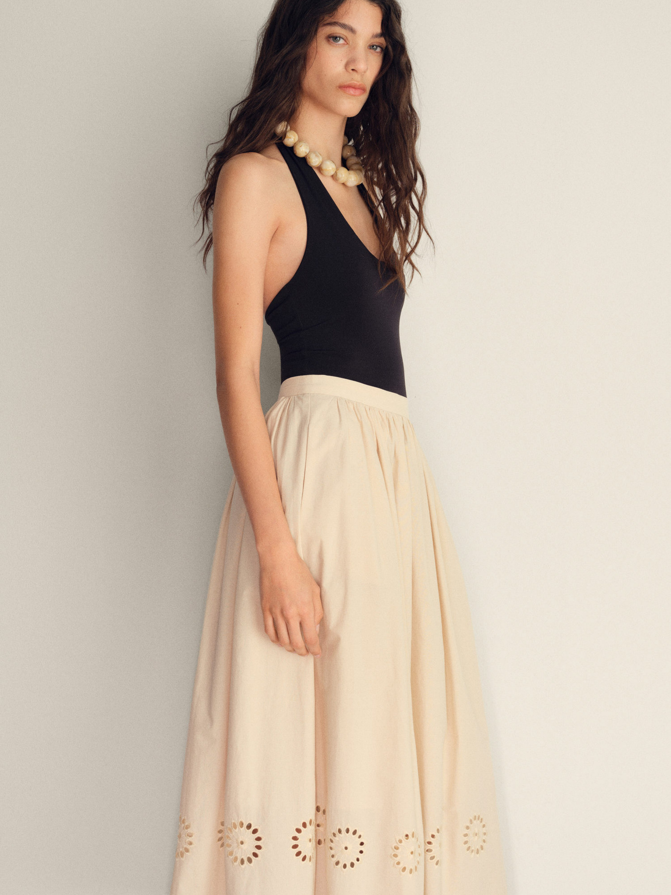 Спідниця міді MANGO модель 87089218_8 Фото