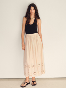 Спідниця міді MANGO модель 87089218_8 Фото