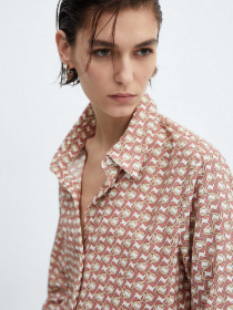 Рубашка повседневная MANGO Basic модель 67020435_79 Фото