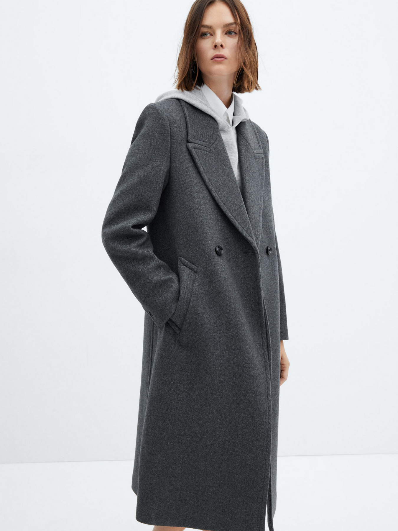 Пальто MANGO Eye модель 67020454_92 Фото