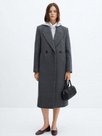 Пальто MANGO Eye модель 67020454_92 Фото