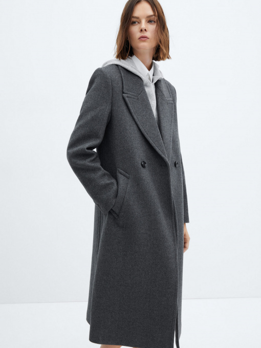 Пальто MANGO Eye модель 67020454_92 Фото