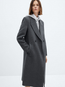 Пальто MANGO Eye модель 67020454_92 Фото