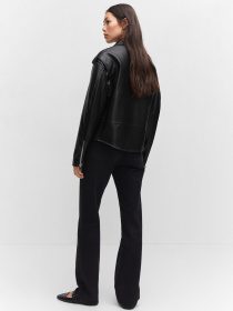 Шкіряна куртка MANGO Gift Модель 67030445_99 Фото