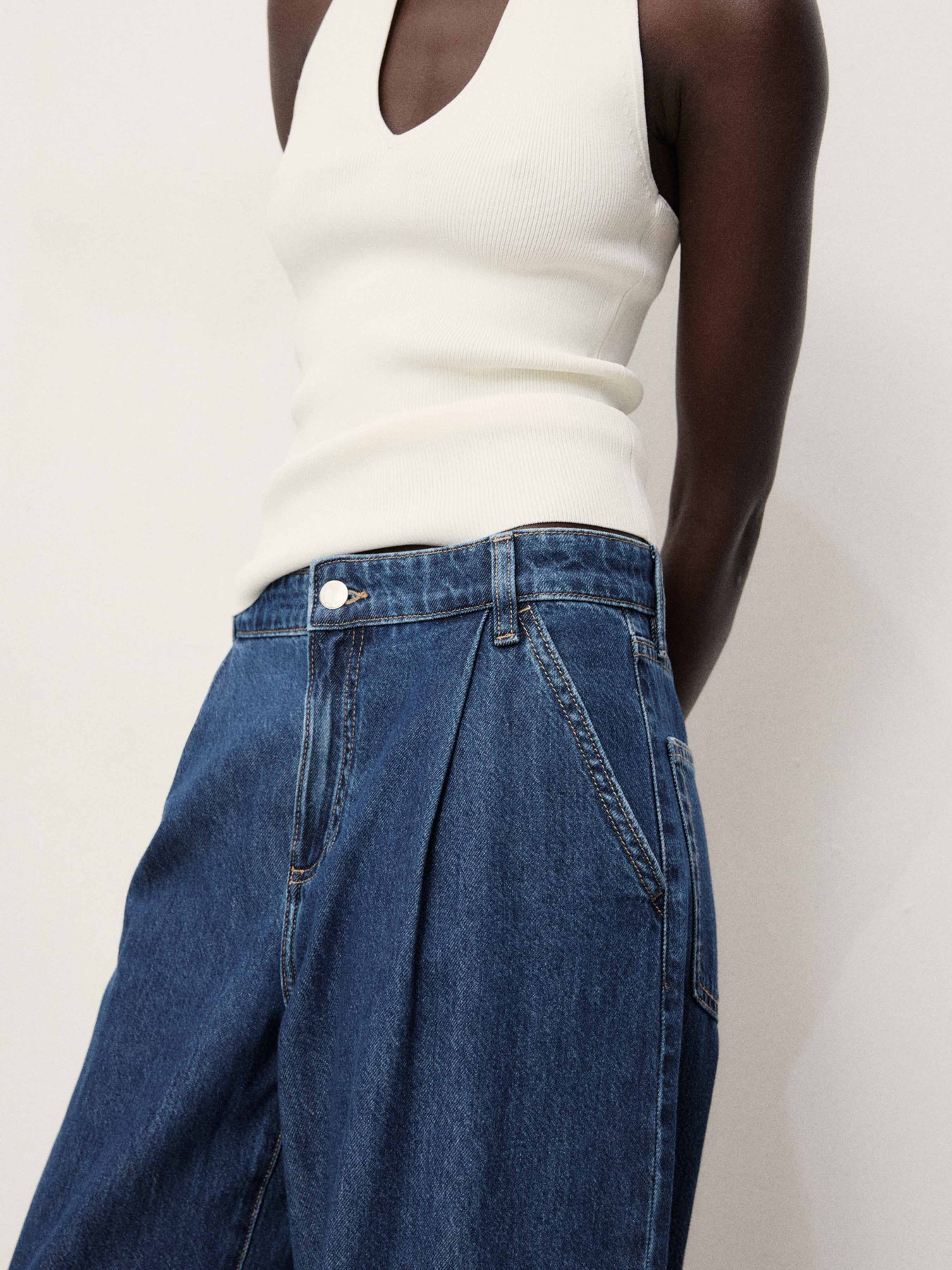 Широкие джинсы MANGO модель 17001212_TS Фото