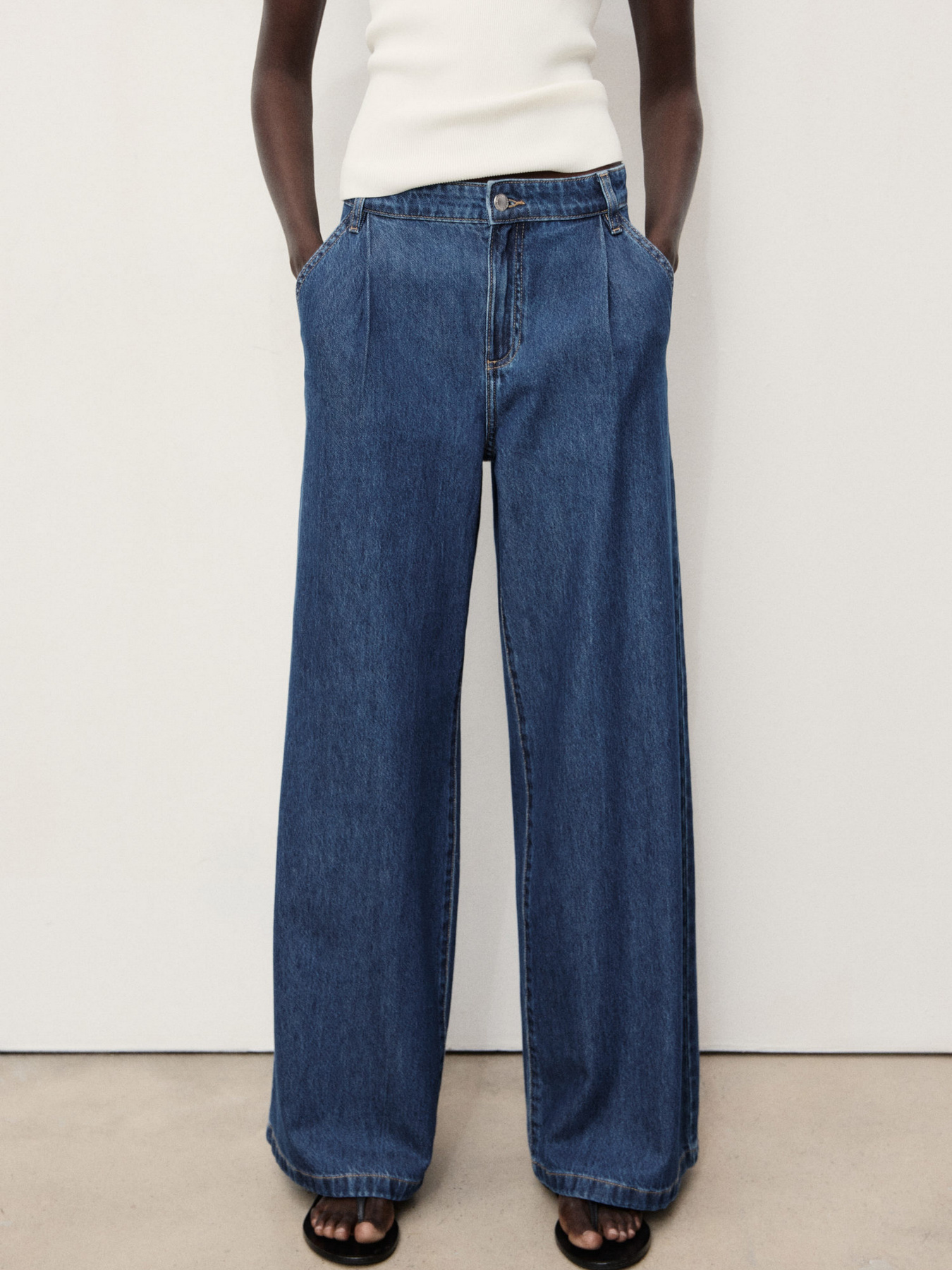 Широкие джинсы MANGO модель 17001212_TS Фото