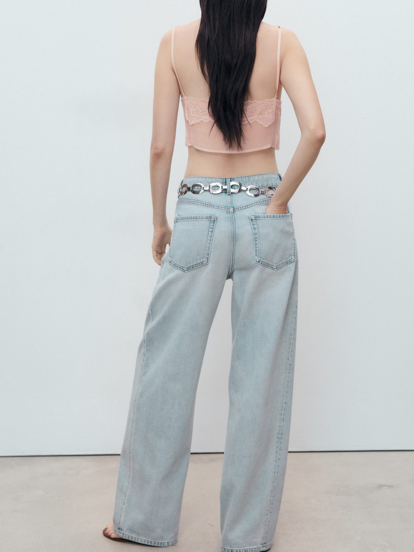 Широкие джинсы MANGO модель 17001232_TC Широкие джинсы MANGO модель 17001232_TC Фото