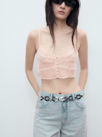 Широкие джинсы MANGO модель 17001232_TC Широкие джинсы MANGO модель 17001232_TC Фото