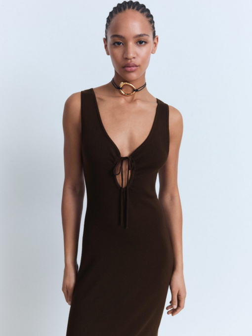 Платье макси MANGO модель 17021218_32 Фото