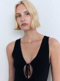 Платье макси MANGO модель 17021218_99 Фото