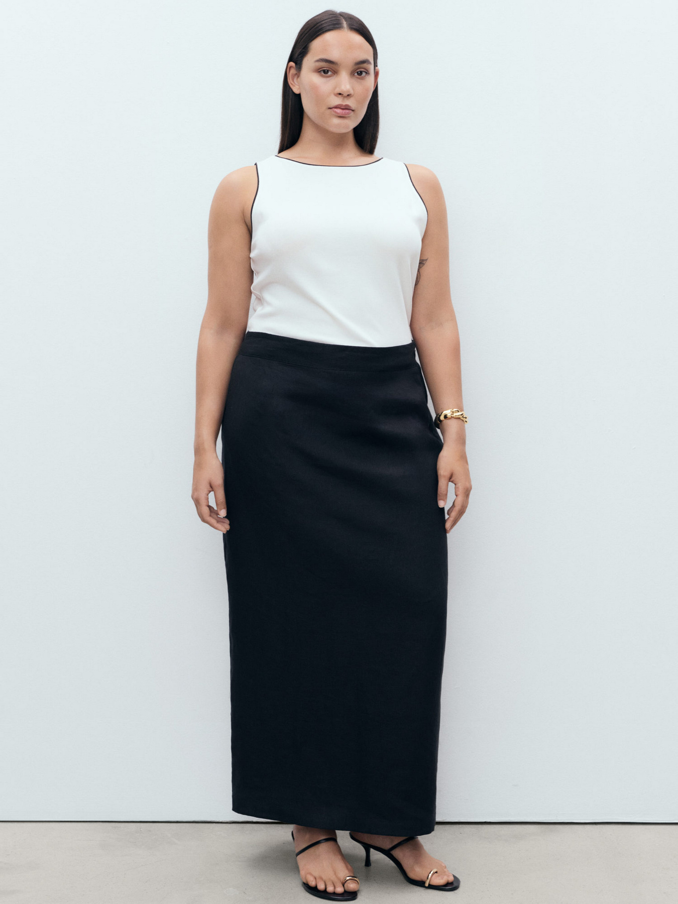 Юбка макси MANGO модель 17041158_99 Фото