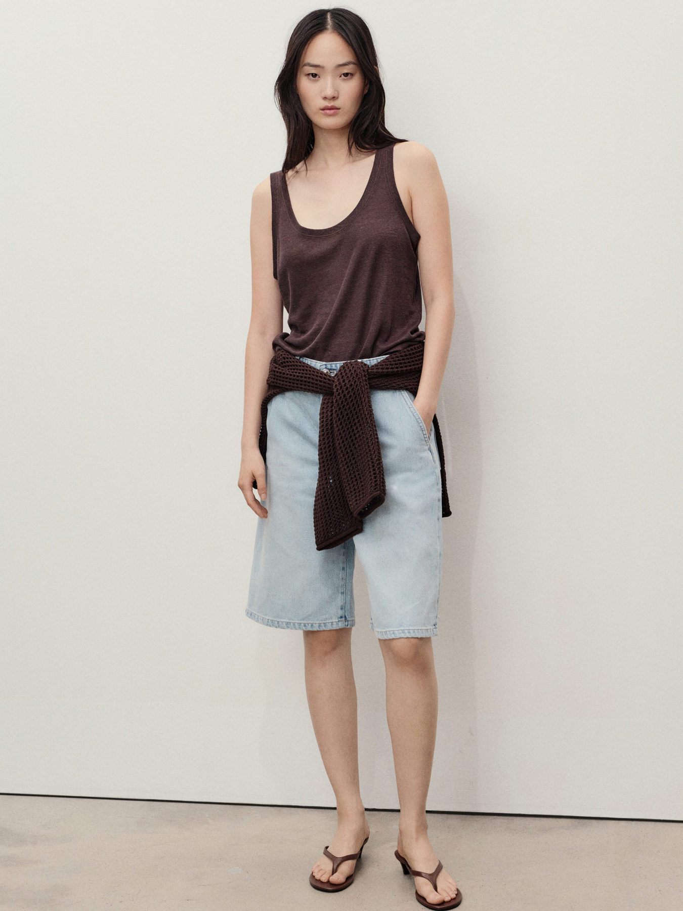 Джинсовые шорты MANGO модель 17051175_TC Фото