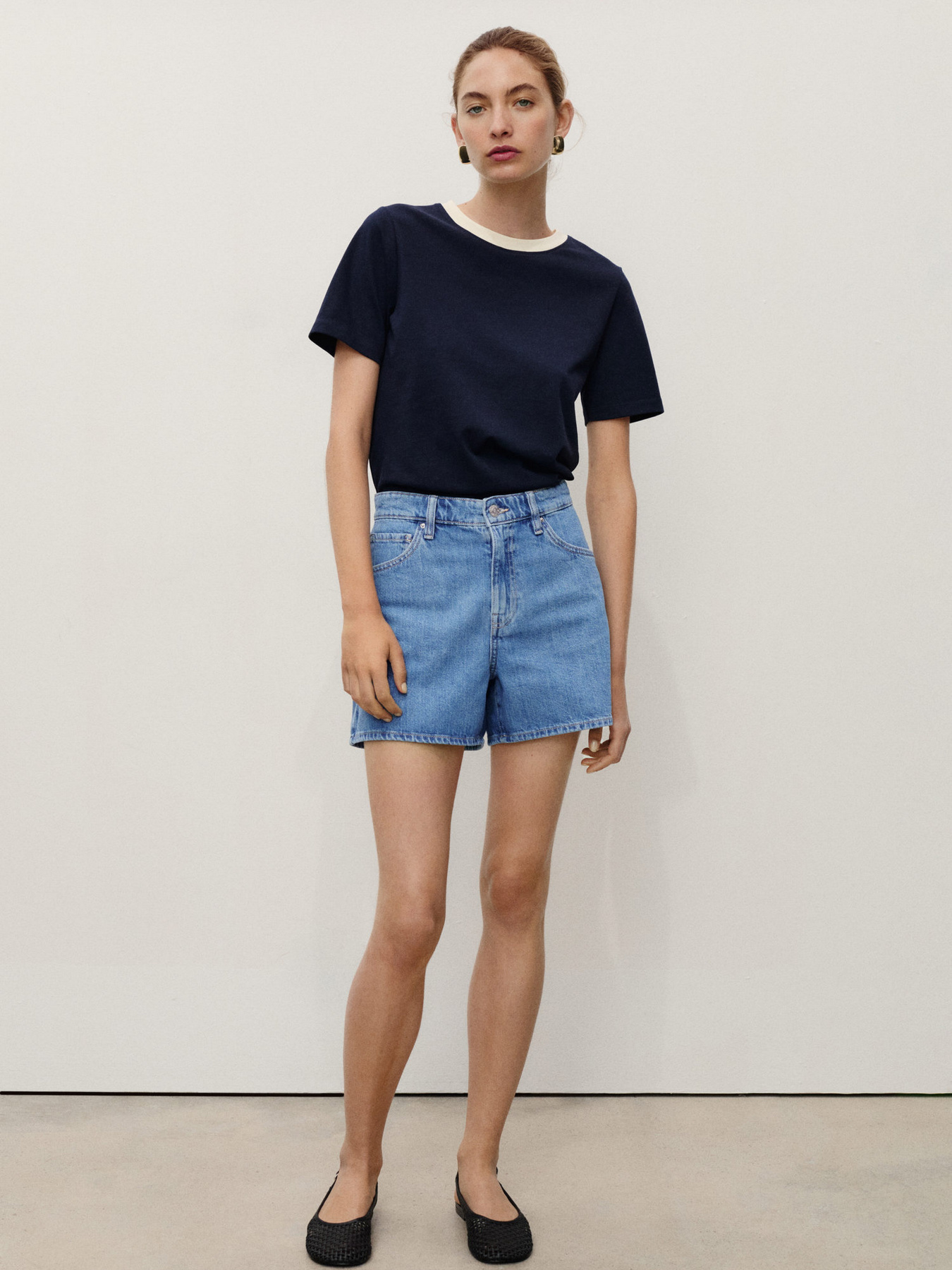 Джинсовые шорты MANGO модель 17051200_TM Фото