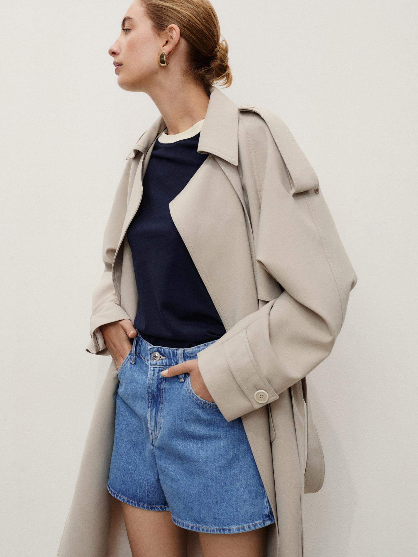 Джинсовые шорты MANGO модель 17051200_TM Фото