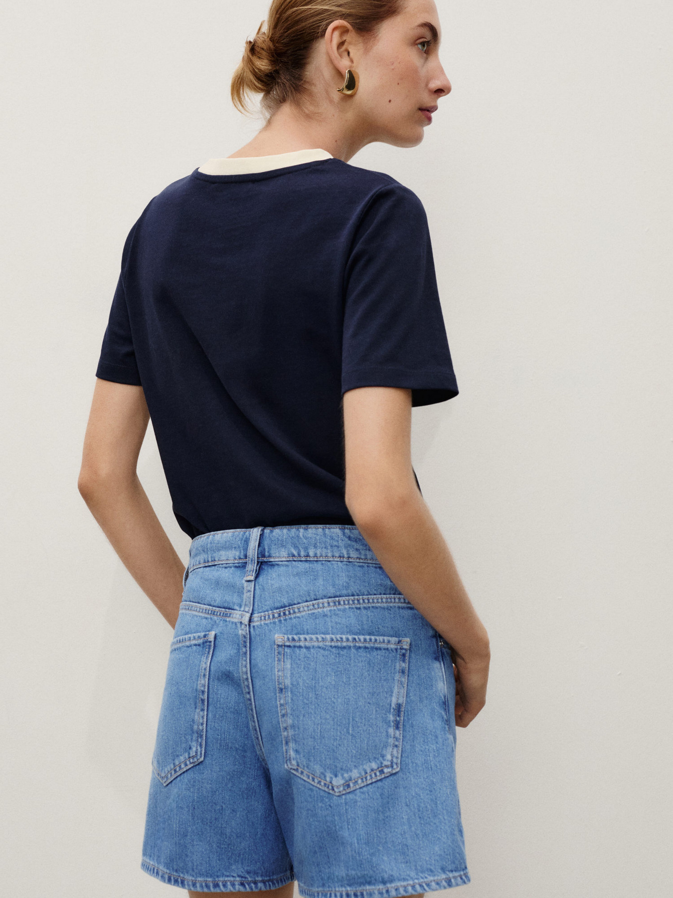 Джинсовые шорты MANGO модель 17051200_TM Фото