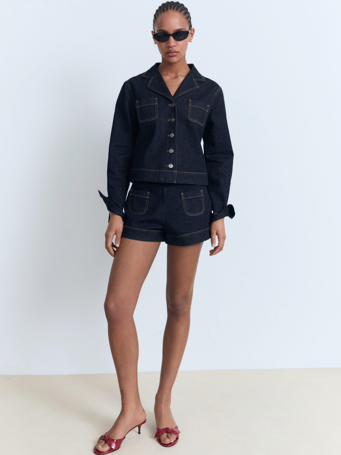 Джинсовые шорты MANGO модель 17051266_TS Фото