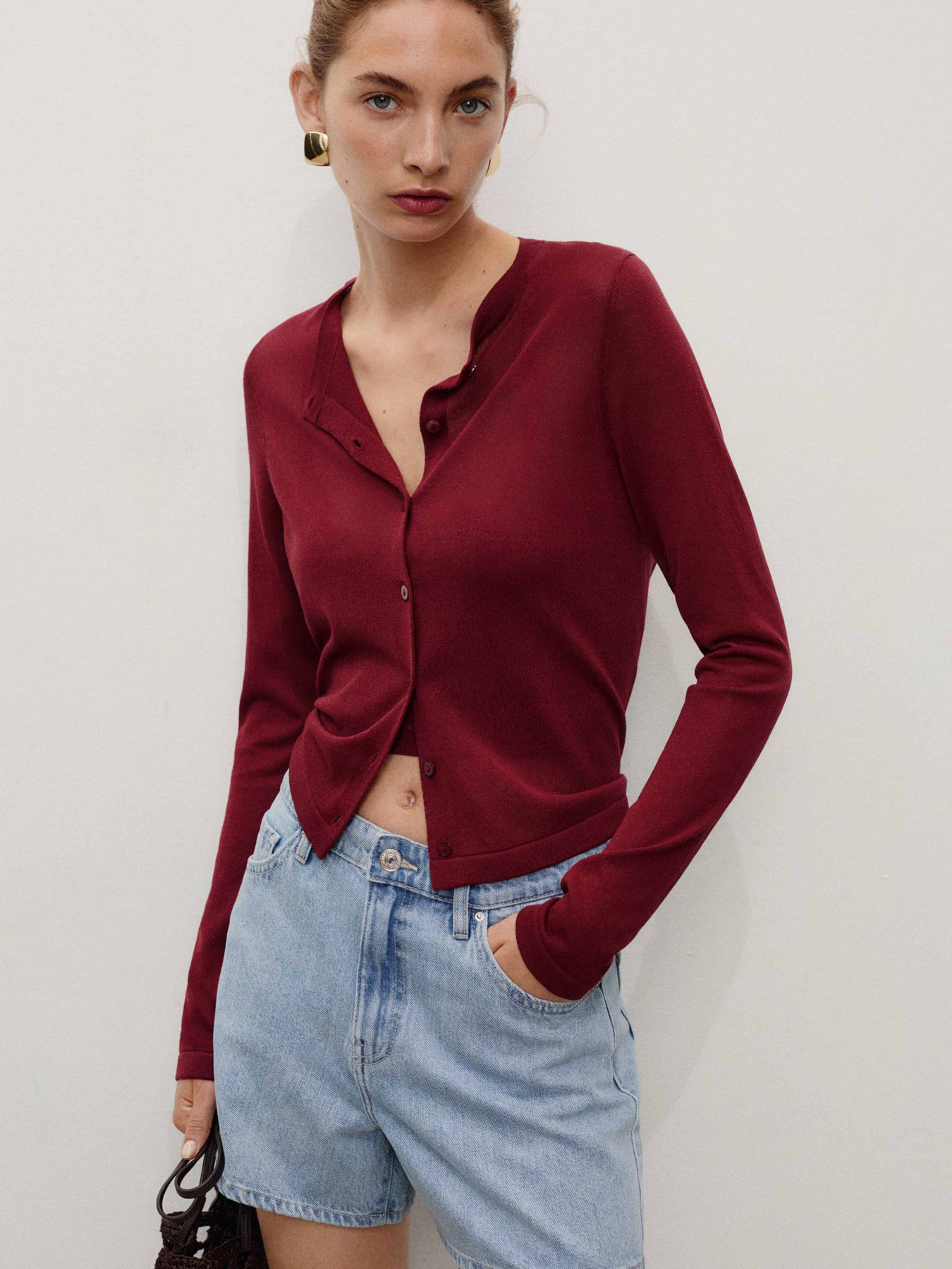 Джинсовые шорты MANGO модель 17051514_TC Фото