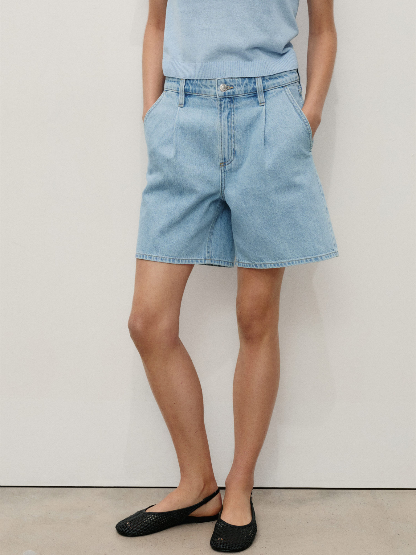 Джинсовые шорты MANGO модель 17051515_TC Фото