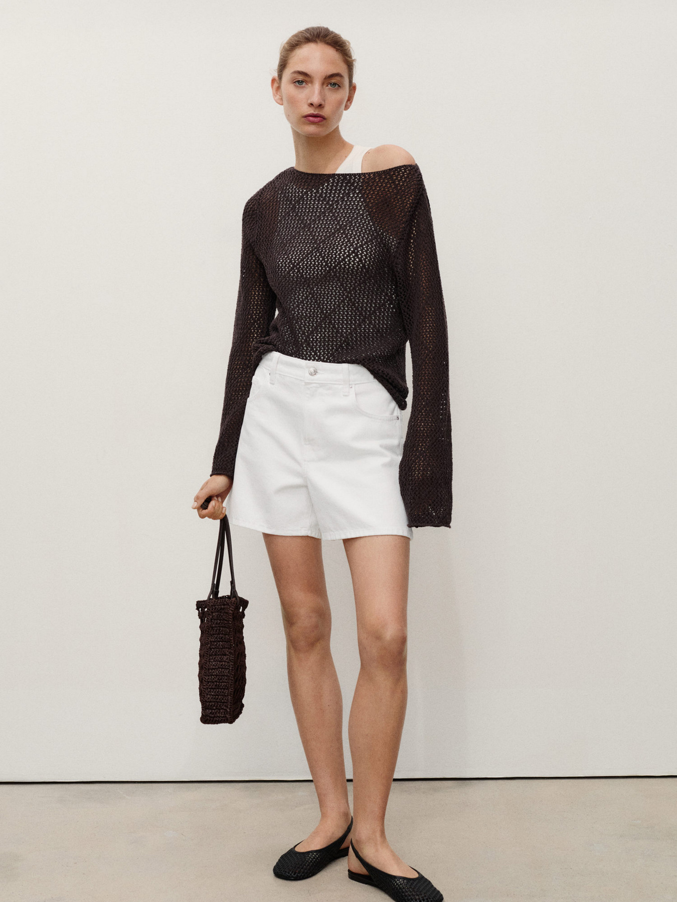 Джинсовые шорты MANGO модель 17061192_1 Фото