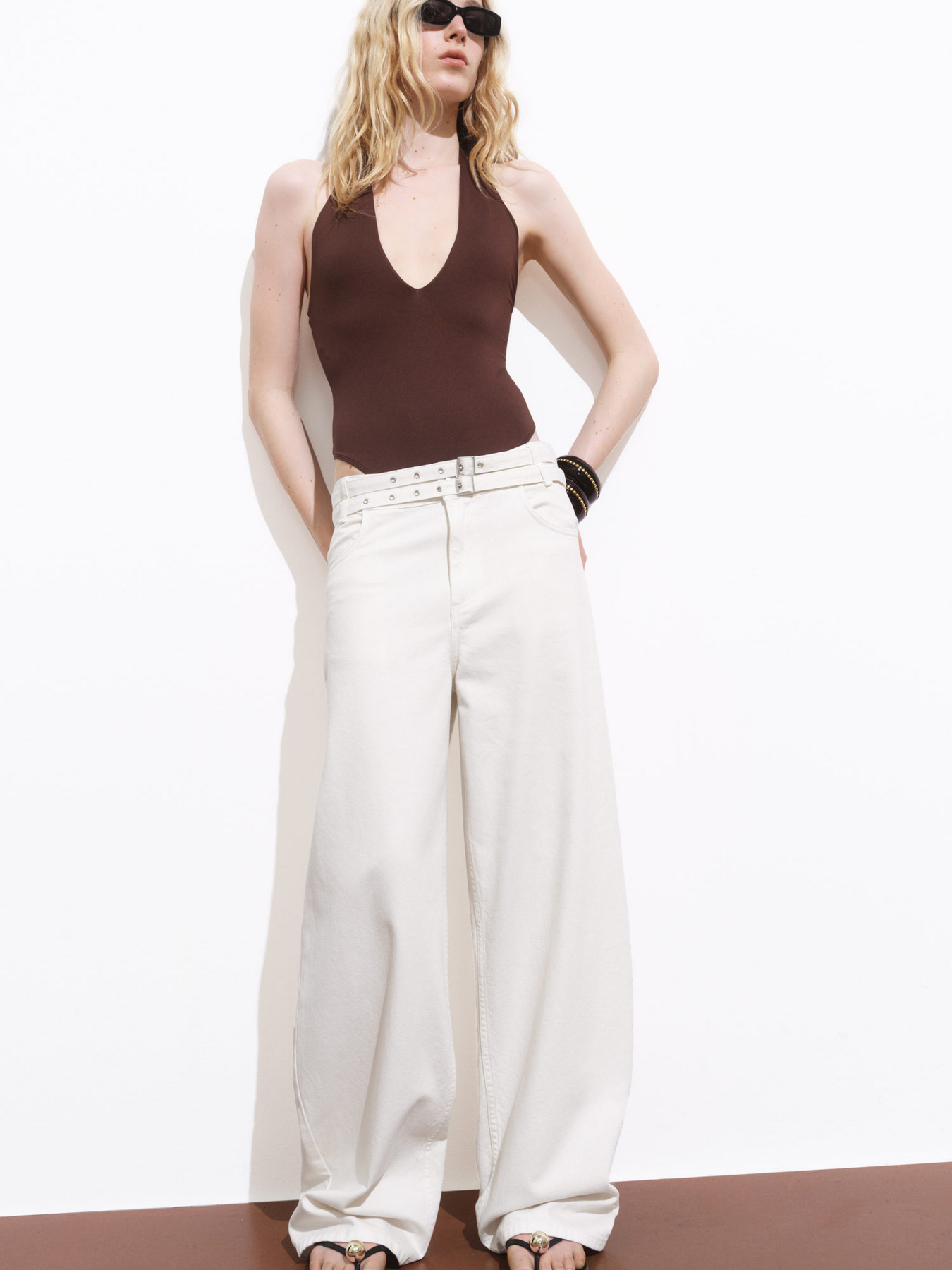 Широкие джинсы MANGO модель 17071271_2 Фото