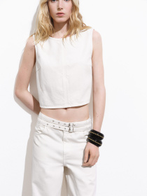 Широкие джинсы MANGO модель 17071271_2 Фото